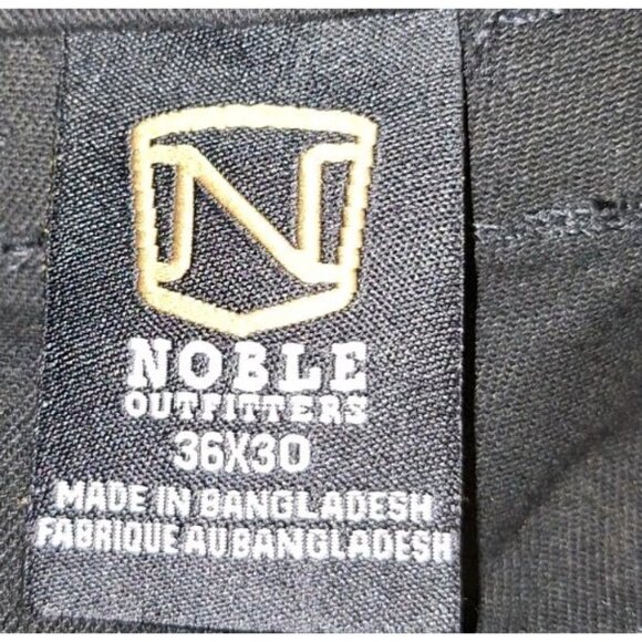 Noble Outfitters Mens Black Work Pants 5 Pocket Flex 36x30 UPF 50+ New - Picture 6 of 7